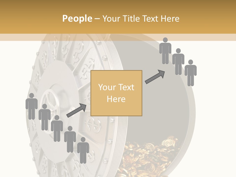System Lock Gold PowerPoint Template