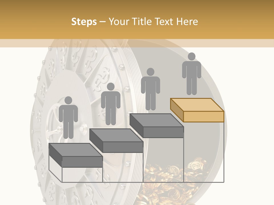 System Lock Gold PowerPoint Template