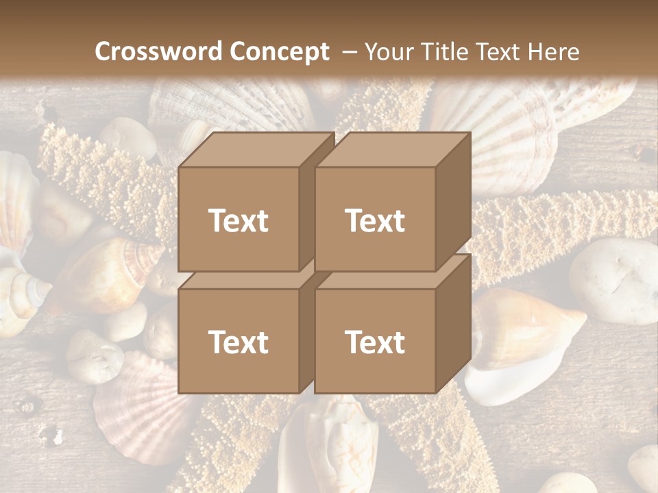 Starfish Wooden Design PowerPoint Template