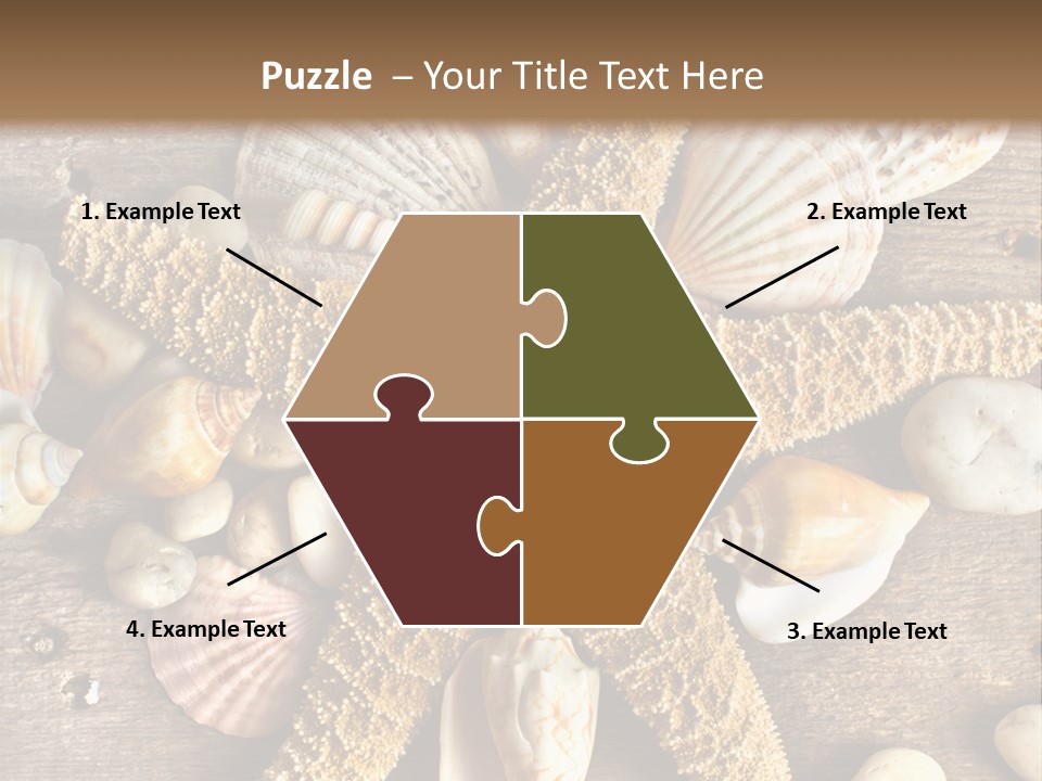 Starfish Wooden Design PowerPoint Template