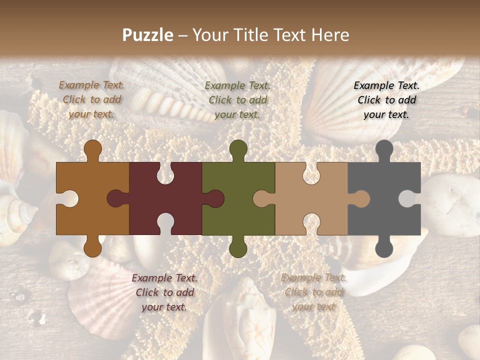Starfish Wooden Design PowerPoint Template