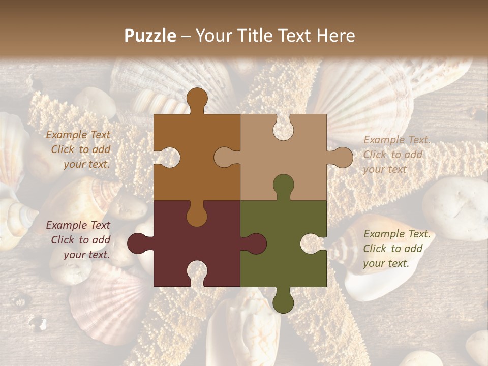 Starfish Wooden Design PowerPoint Template