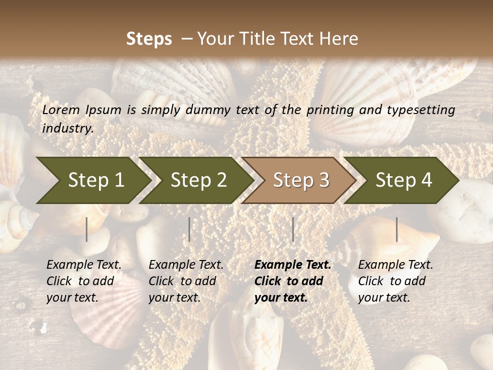 Starfish Wooden Design PowerPoint Template