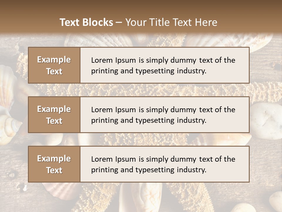 Starfish Wooden Design PowerPoint Template