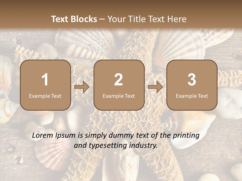 Starfish Wooden Design PowerPoint Template