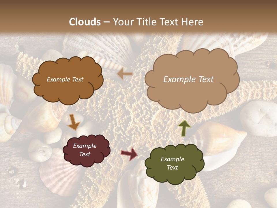 Starfish Wooden Design PowerPoint Template