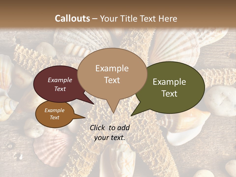 Starfish Wooden Design PowerPoint Template