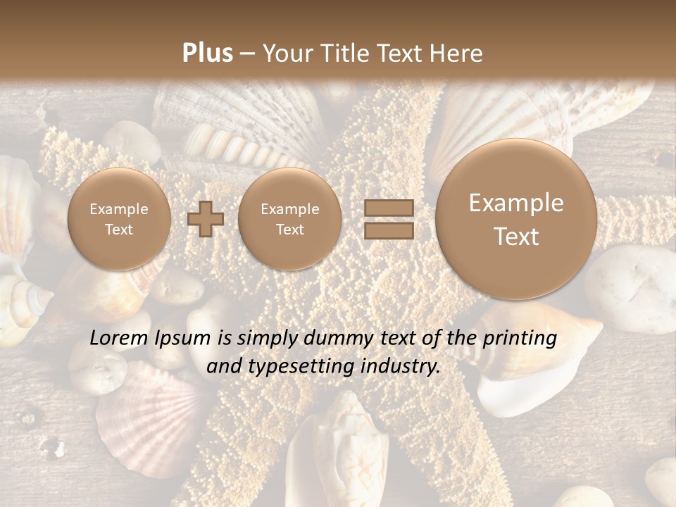 Starfish Wooden Design PowerPoint Template