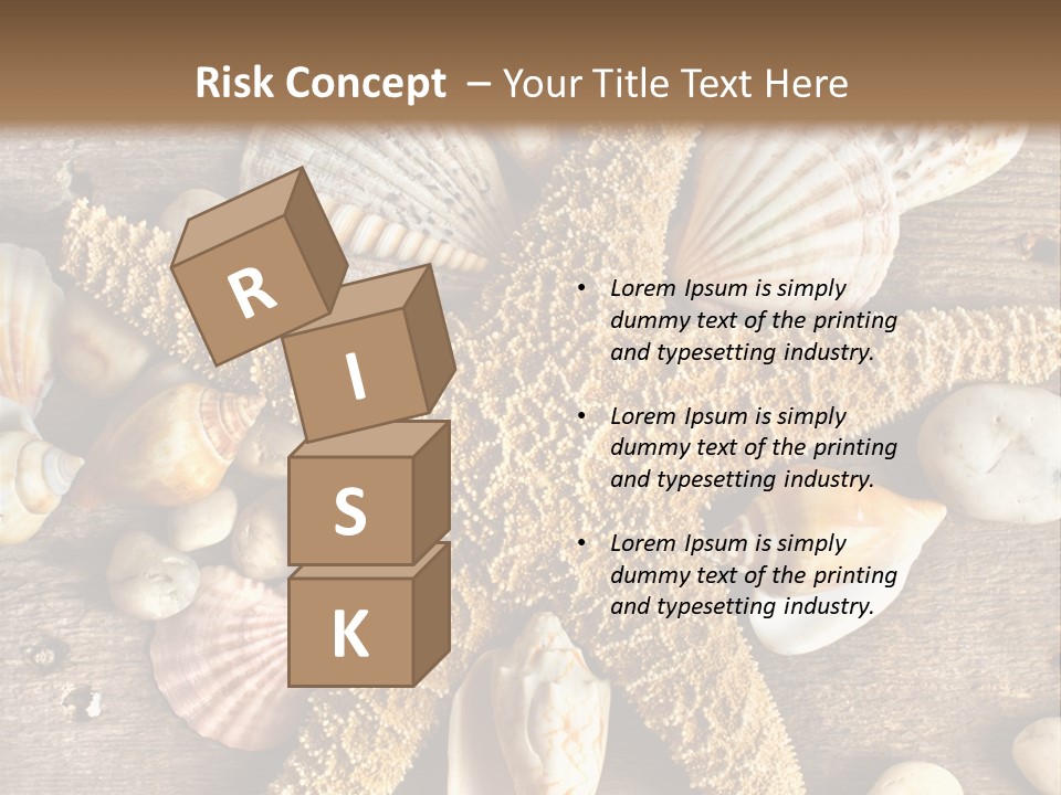 Starfish Wooden Design PowerPoint Template