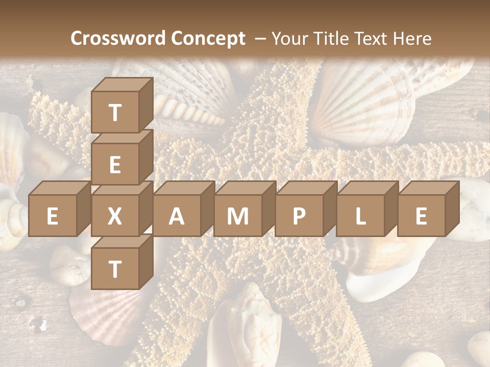 Starfish Wooden Design PowerPoint Template