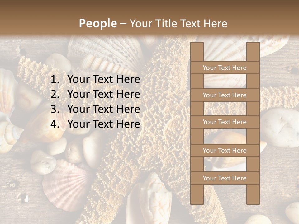 Starfish Wooden Design PowerPoint Template