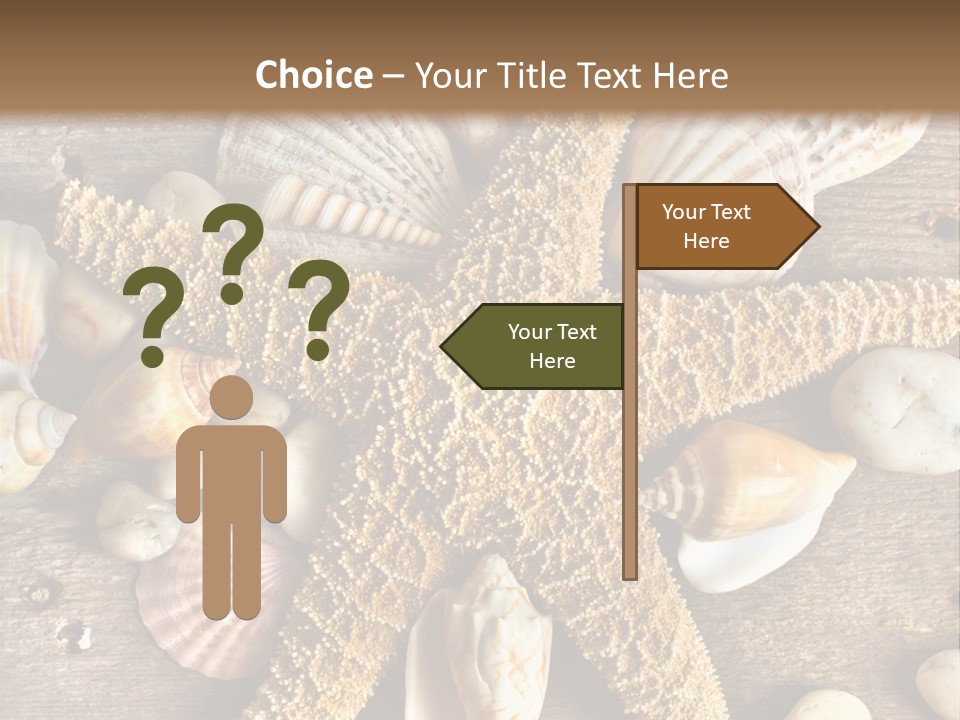 Starfish Wooden Design PowerPoint Template