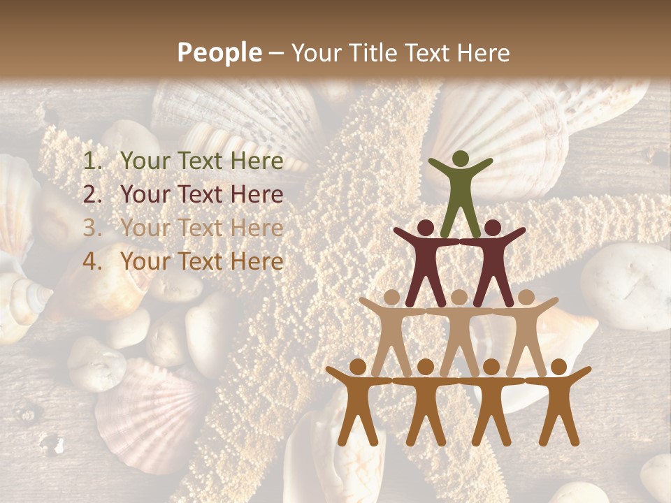 Starfish Wooden Design PowerPoint Template