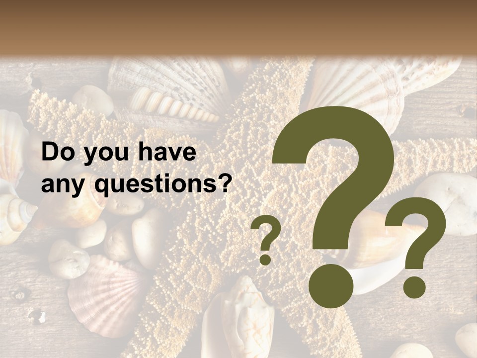 Starfish Wooden Design PowerPoint Template