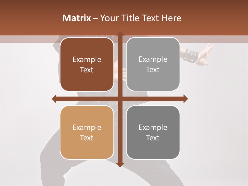 Flexibility Moving Pose PowerPoint Template