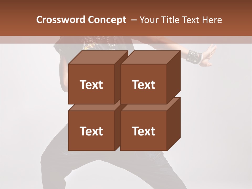 Flexibility Moving Pose PowerPoint Template