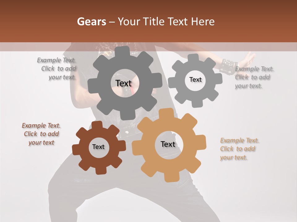 Flexibility Moving Pose PowerPoint Template