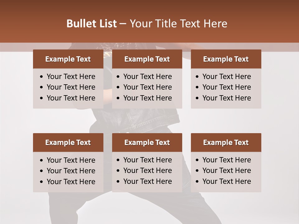 Flexibility Moving Pose PowerPoint Template