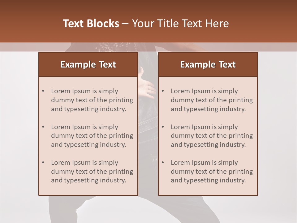 Flexibility Moving Pose PowerPoint Template