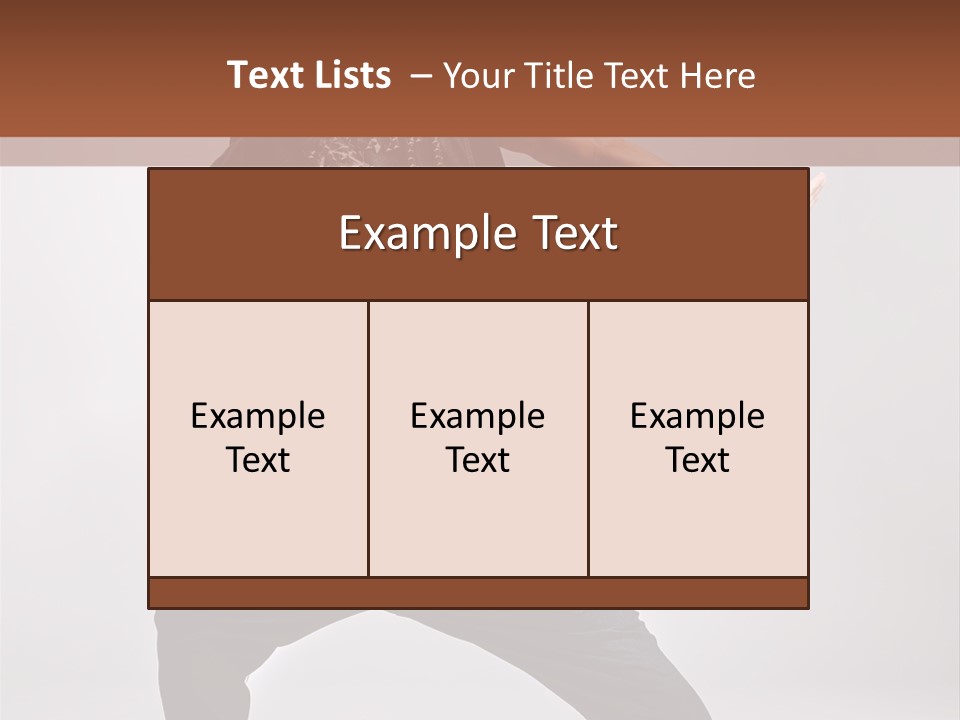 Flexibility Moving Pose PowerPoint Template