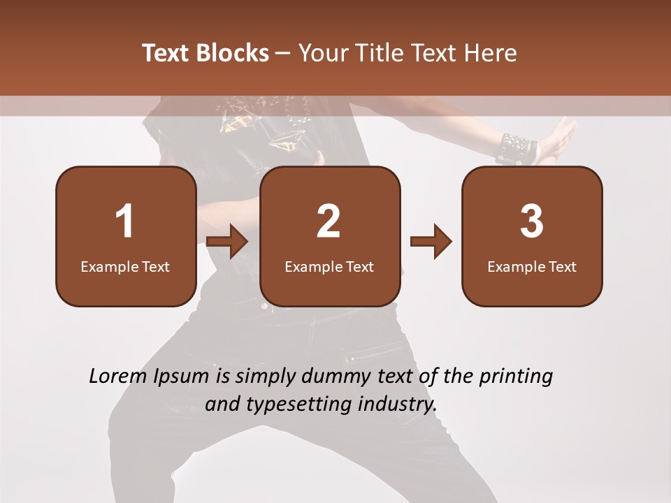 Flexibility Moving Pose PowerPoint Template