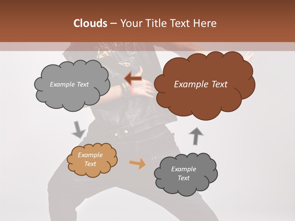 Flexibility Moving Pose PowerPoint Template