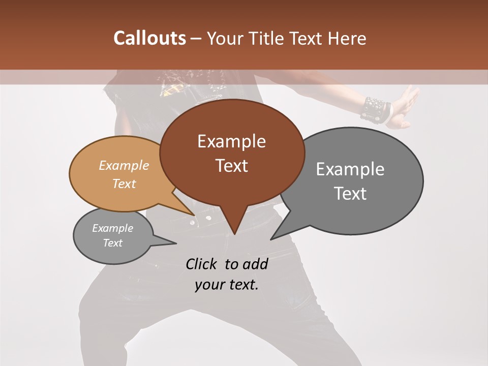 Flexibility Moving Pose PowerPoint Template