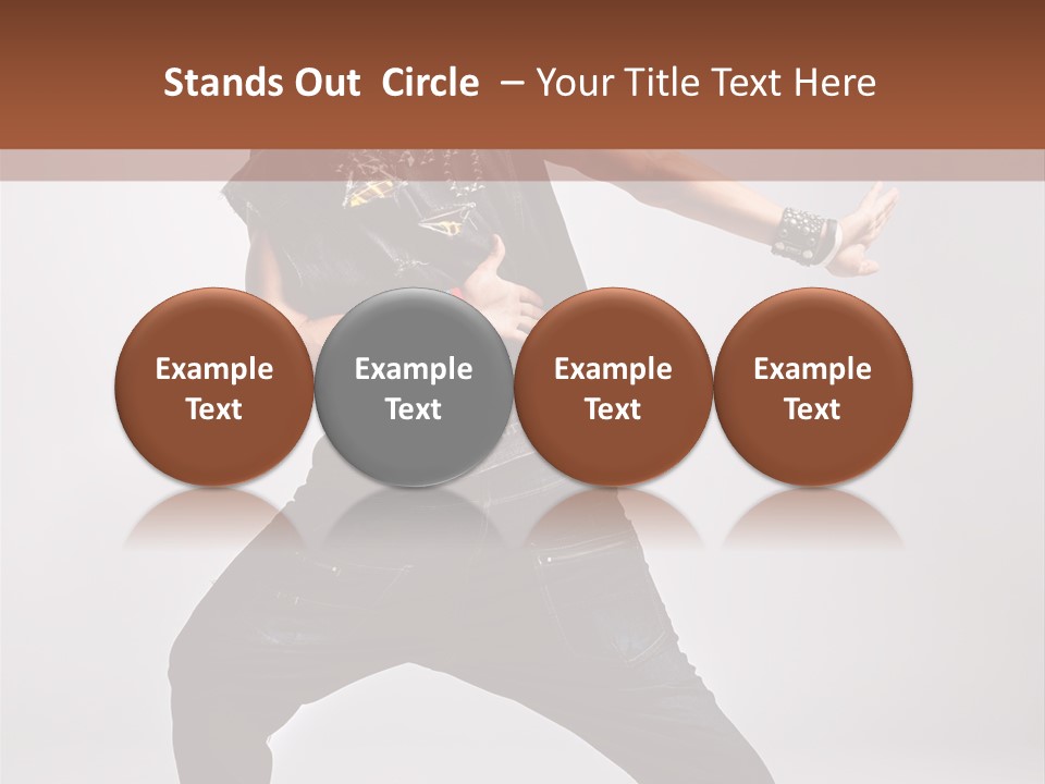 Flexibility Moving Pose PowerPoint Template