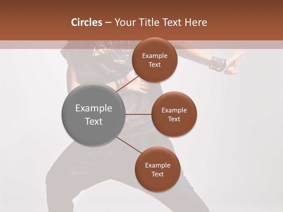 Flexibility Moving Pose PowerPoint Template