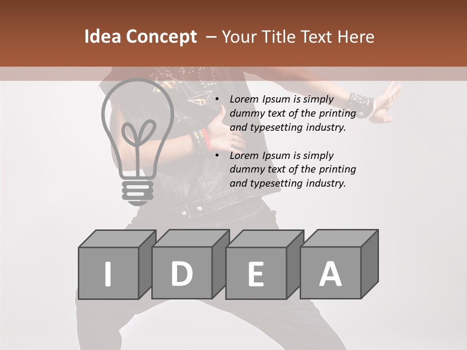 Flexibility Moving Pose PowerPoint Template