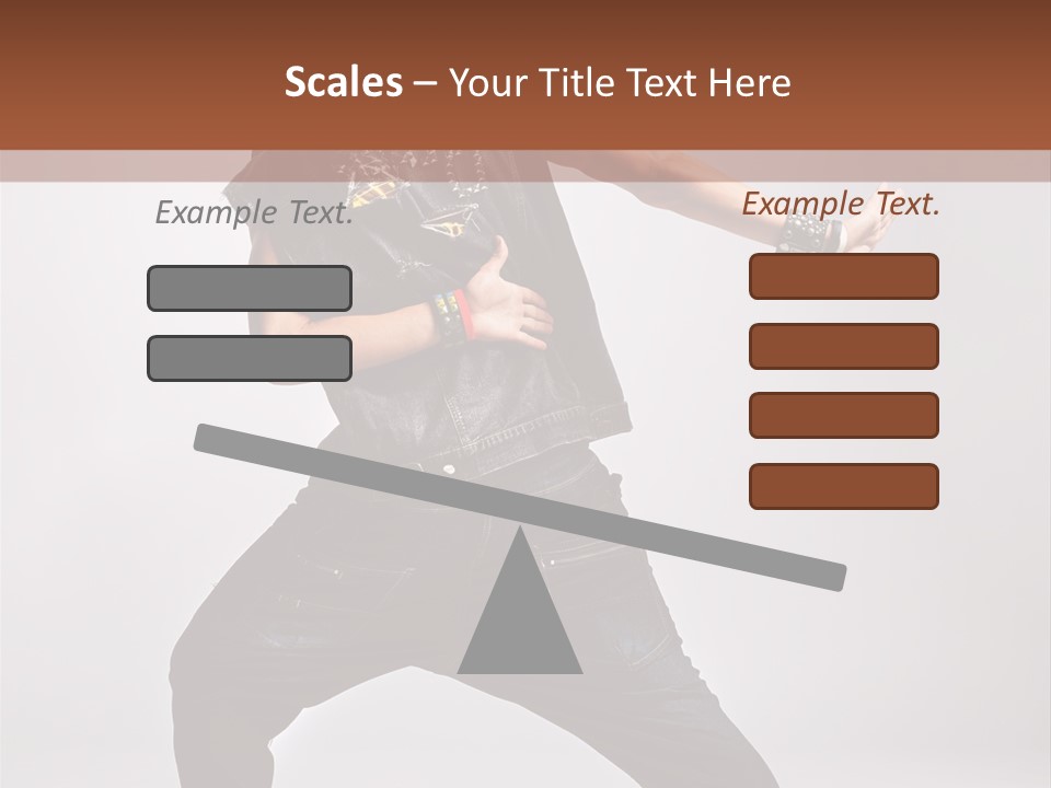 Flexibility Moving Pose PowerPoint Template