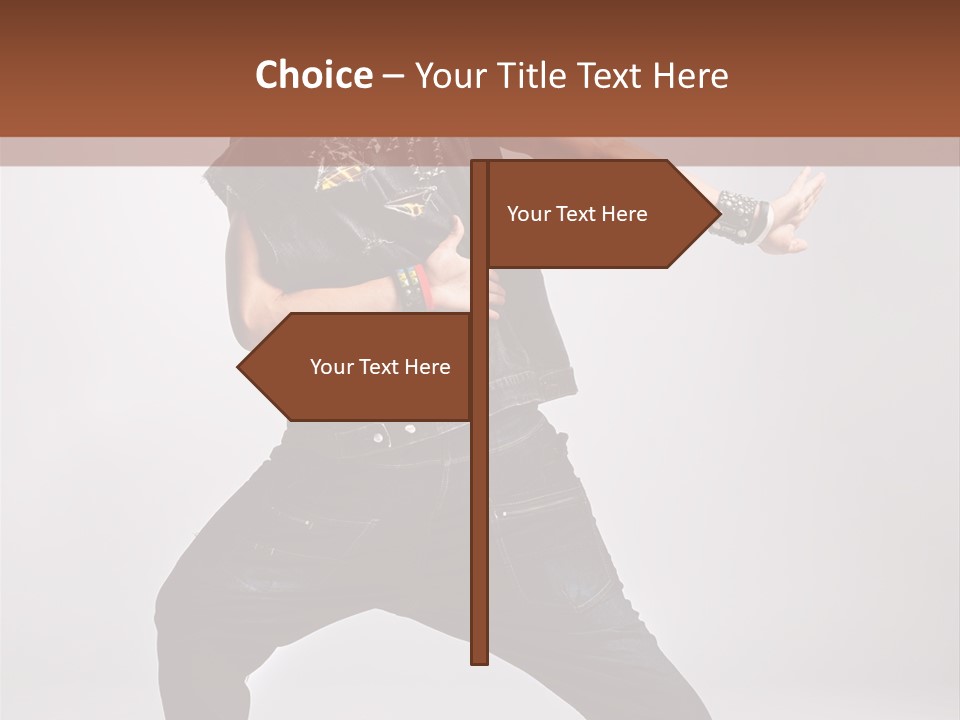 Flexibility Moving Pose PowerPoint Template