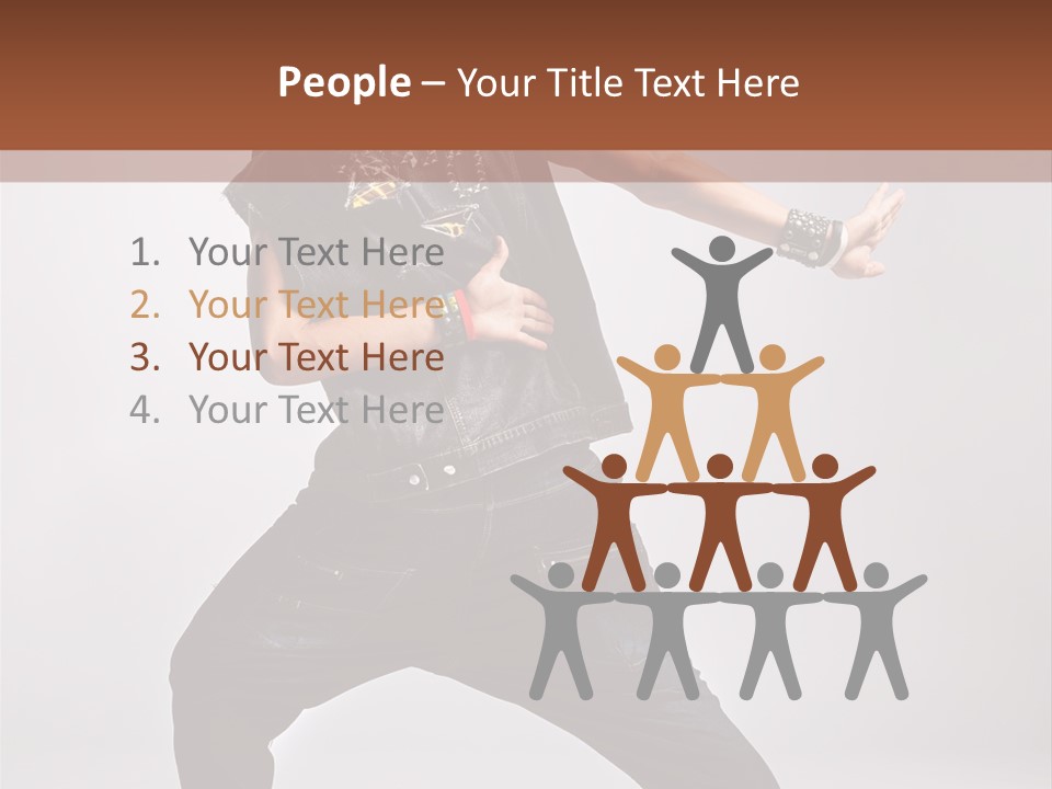 Flexibility Moving Pose PowerPoint Template