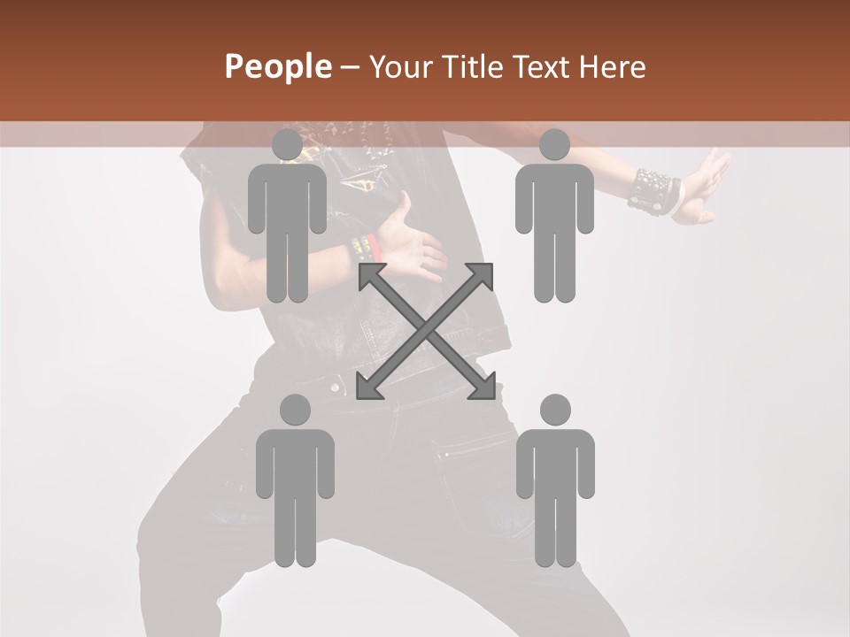 Flexibility Moving Pose PowerPoint Template