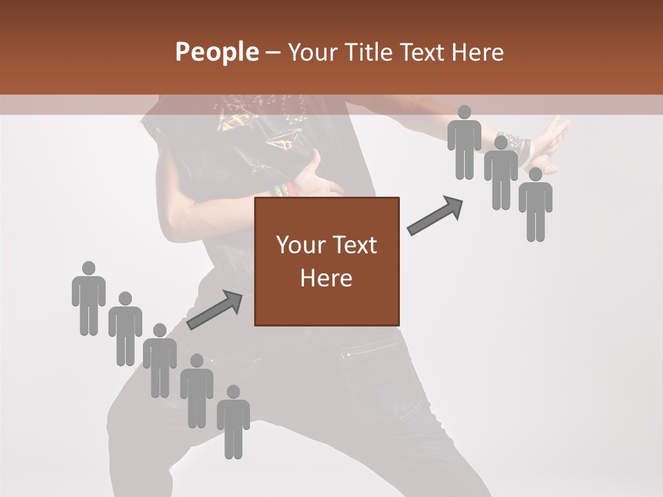 Flexibility Moving Pose PowerPoint Template