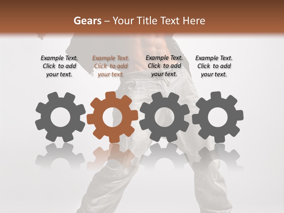 Human Fitness Flexibility PowerPoint Template