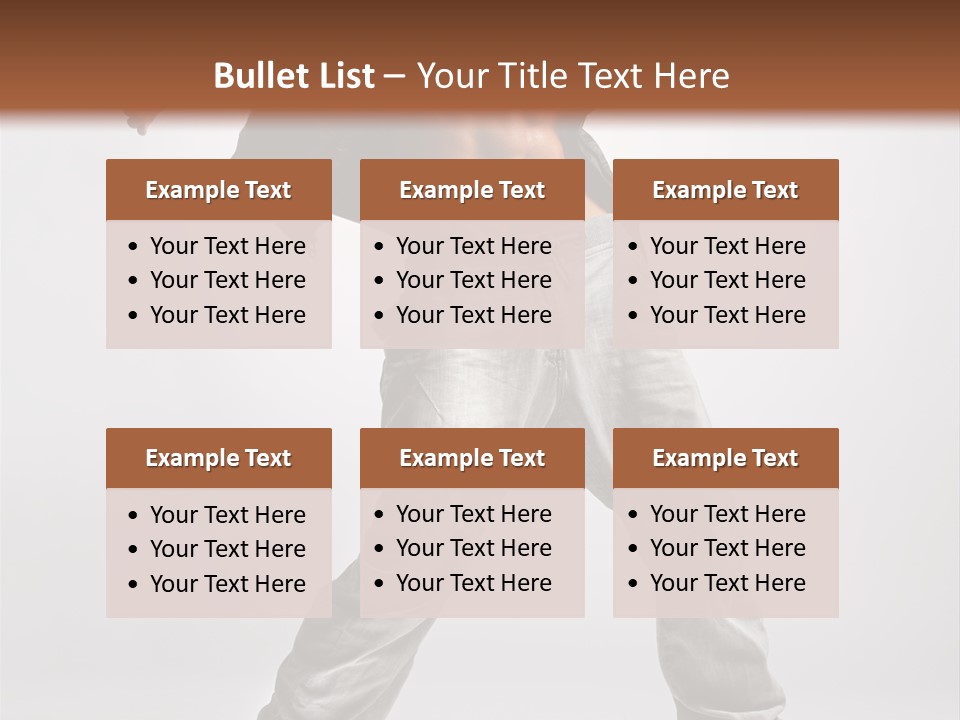 Human Fitness Flexibility PowerPoint Template