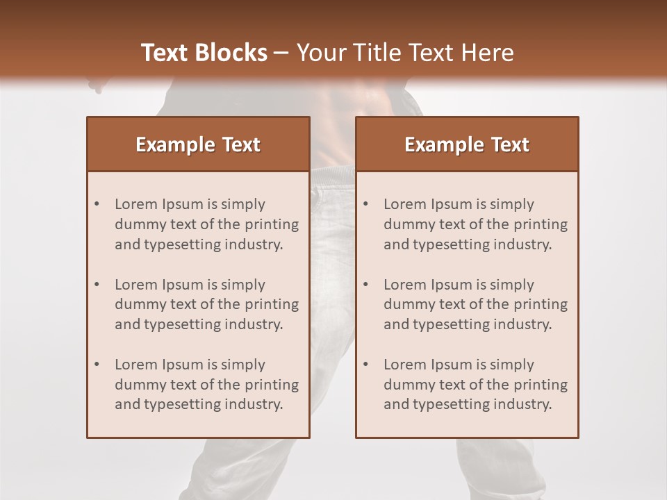 Human Fitness Flexibility PowerPoint Template