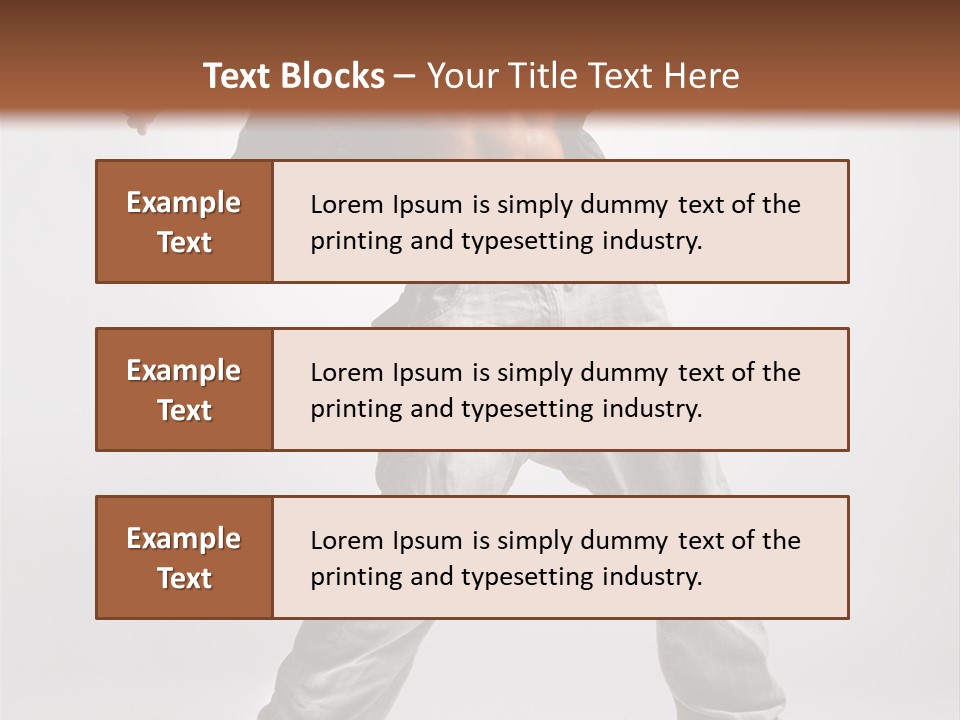 Human Fitness Flexibility PowerPoint Template