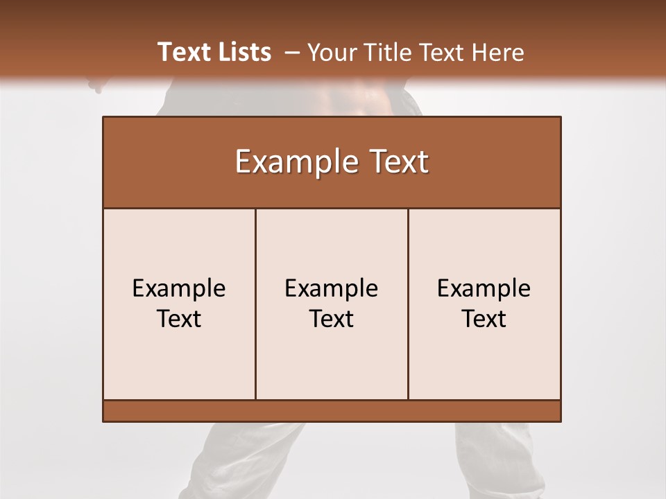 Human Fitness Flexibility PowerPoint Template