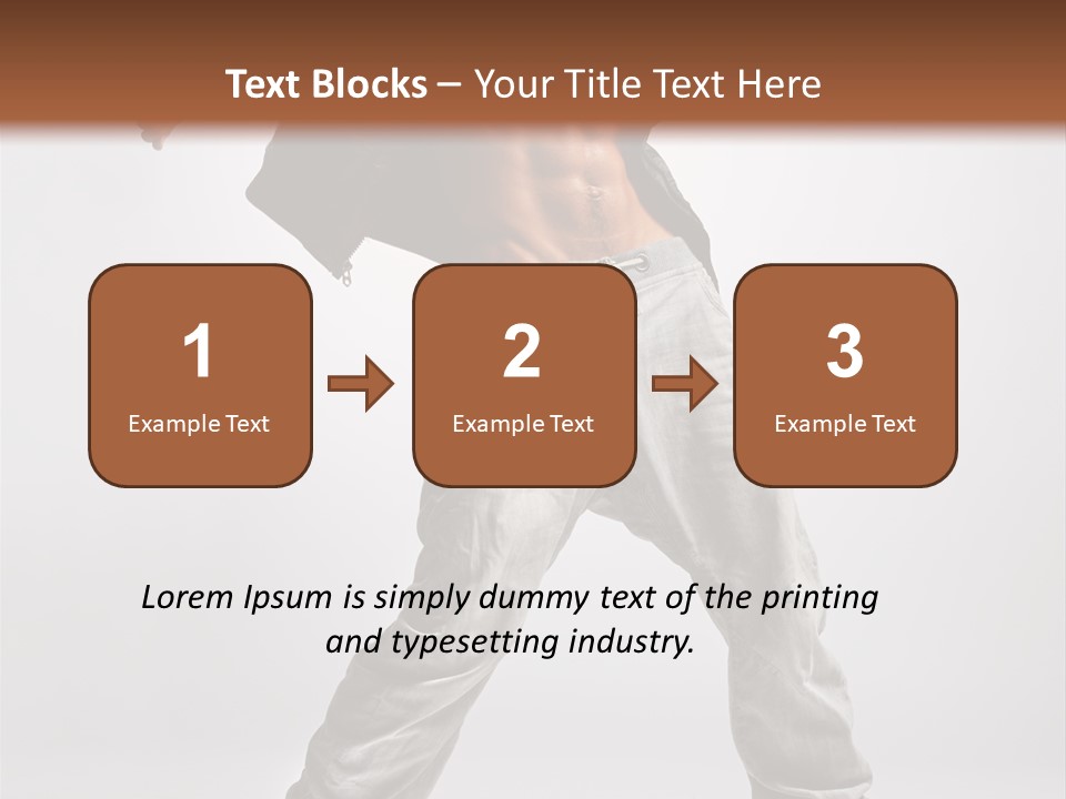 Human Fitness Flexibility PowerPoint Template
