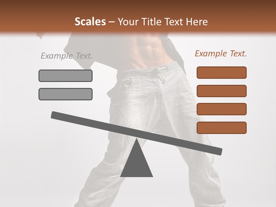 Human Fitness Flexibility PowerPoint Template