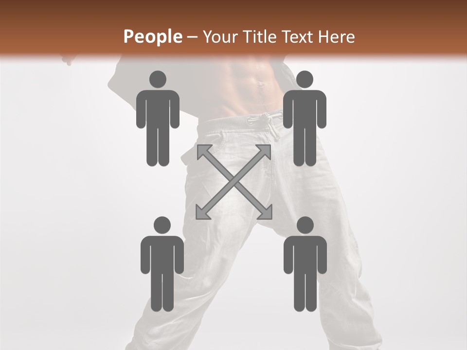 Human Fitness Flexibility PowerPoint Template