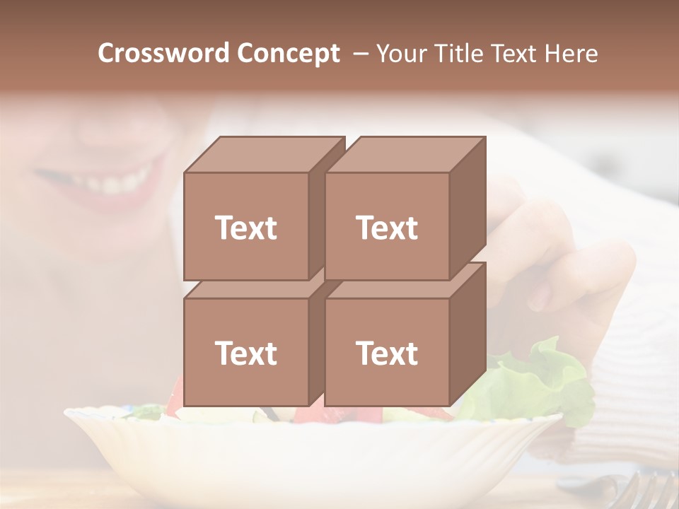 Female Dinner Indoors PowerPoint Template