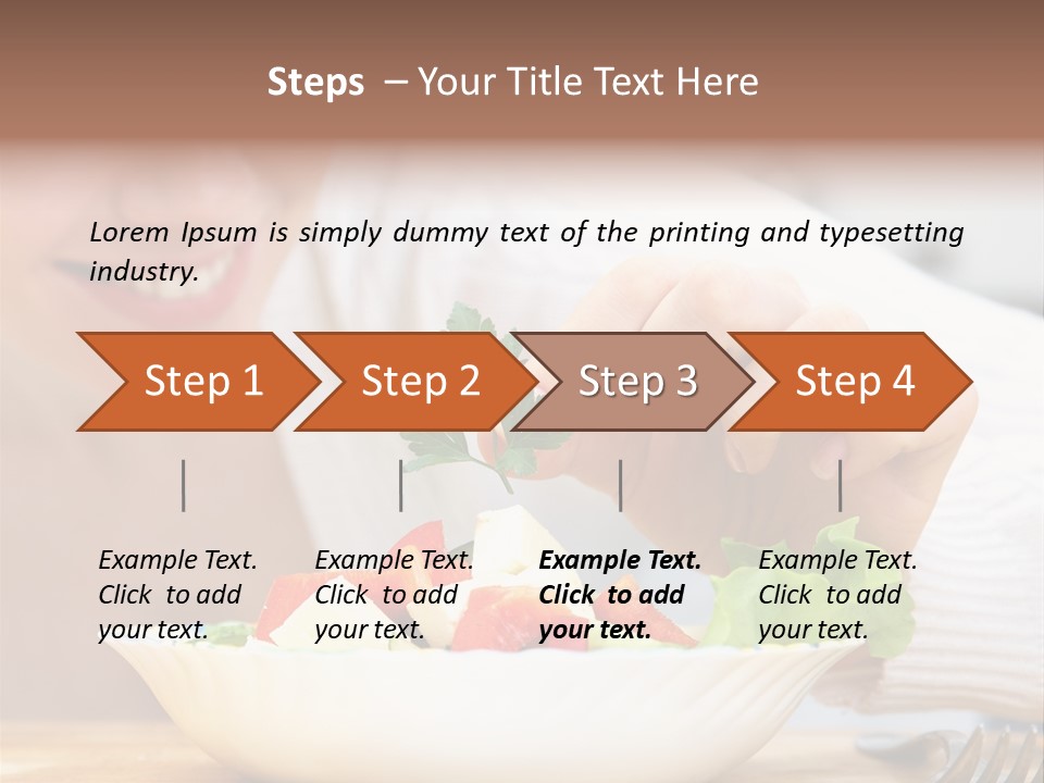Female Dinner Indoors PowerPoint Template