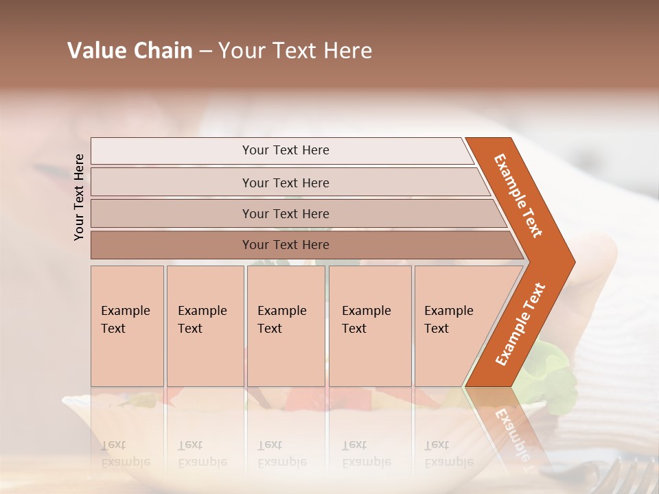 Female Dinner Indoors PowerPoint Template