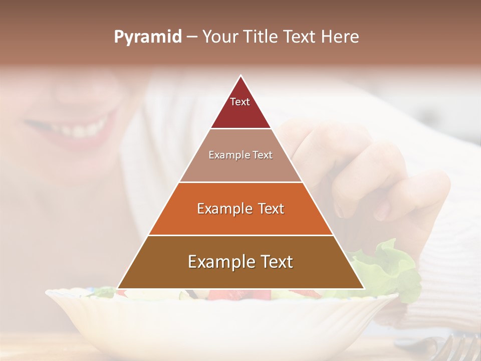 Female Dinner Indoors PowerPoint Template