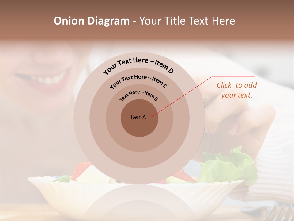 Female Dinner Indoors PowerPoint Template