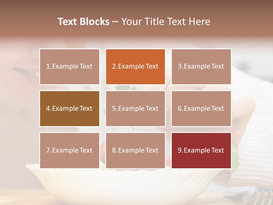 Female Dinner Indoors PowerPoint Template