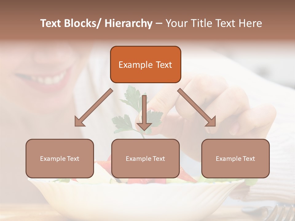 Female Dinner Indoors PowerPoint Template